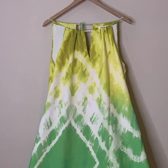 Amanda Uprichard | Julie Rainbow Tie Dye Pocket Sleeveless Halter Maxi Dress S - Picture 5 of 17
